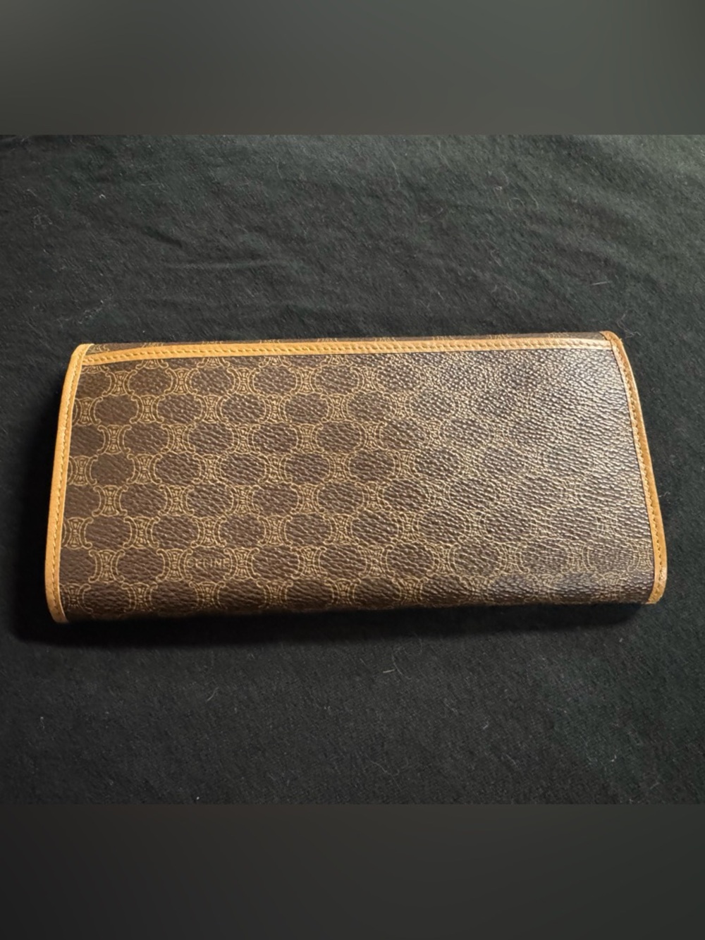 Vintage Celine M08 Paris Macadam Canvas Long Wallet Made in Italy - Picture 2 of 15